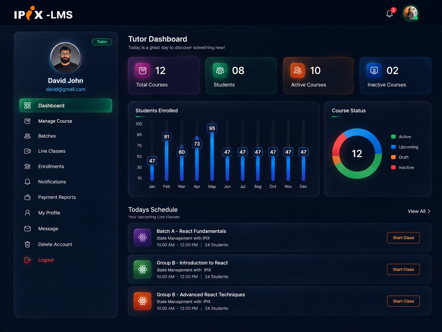 LMS Dashboard